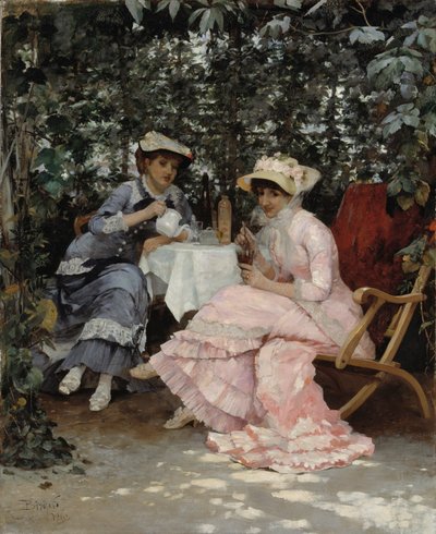 Sitting under the Arbour by Hugo Birger